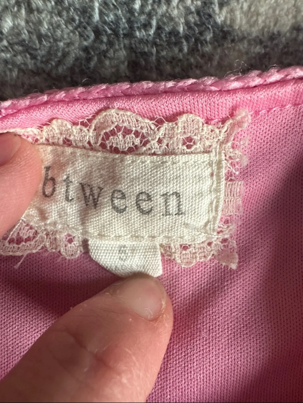 btween Toddler Pink Lace-Trim Set - Picture 4 of 7